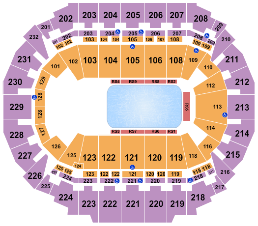 CHI Health Center Disney On Ice Seating Chart